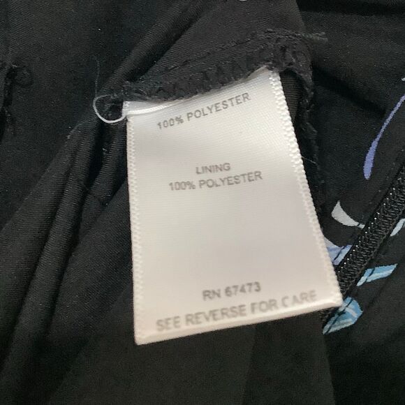 Taylor Coastal Tropical Cruise Beachy Tiered Summer Casual Ruffle Dress Sz 10 - Picture 9 of 9